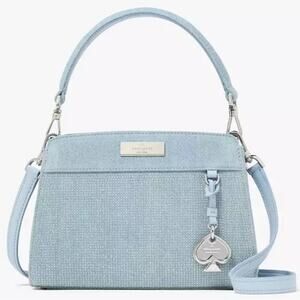 Kate Spade Madison Studded Denim Top Handle Satchel & Crossbody NWT MSRP $459